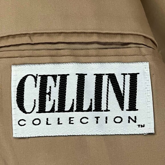 Cellini Collection Men's Plaid 2 piece Pant Suit Set size 42R - Picture 9 of 10